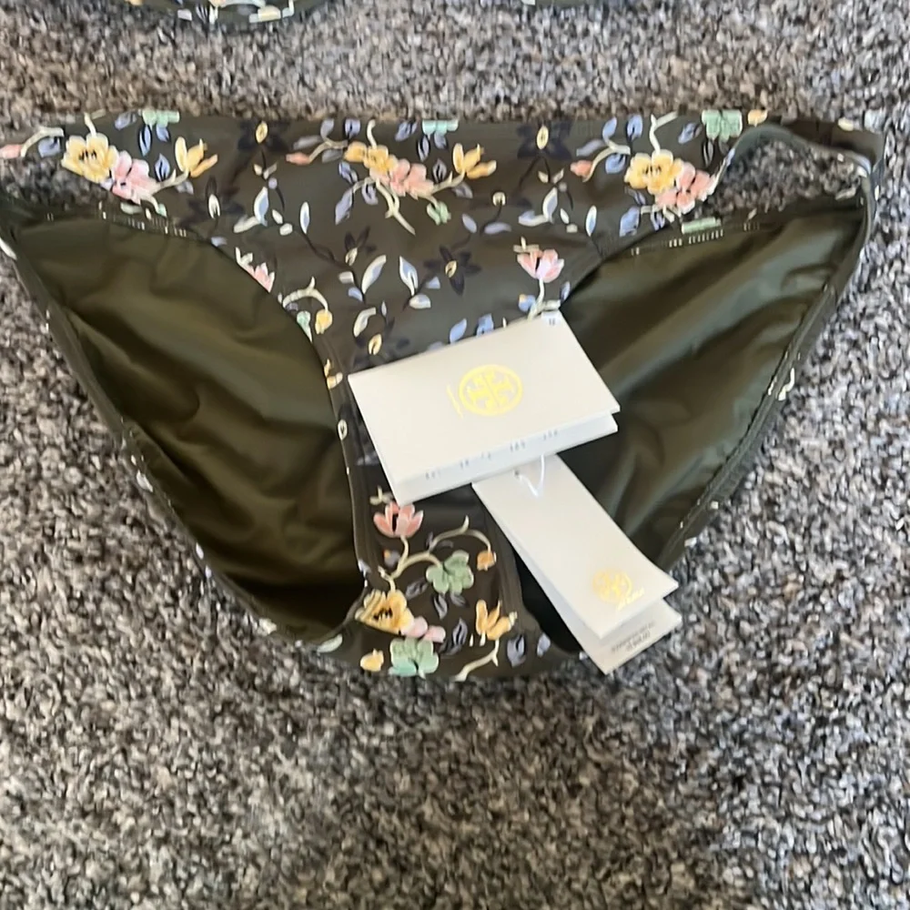 Tory Burch NWT printed bikini bottoms in Wall Floral size L